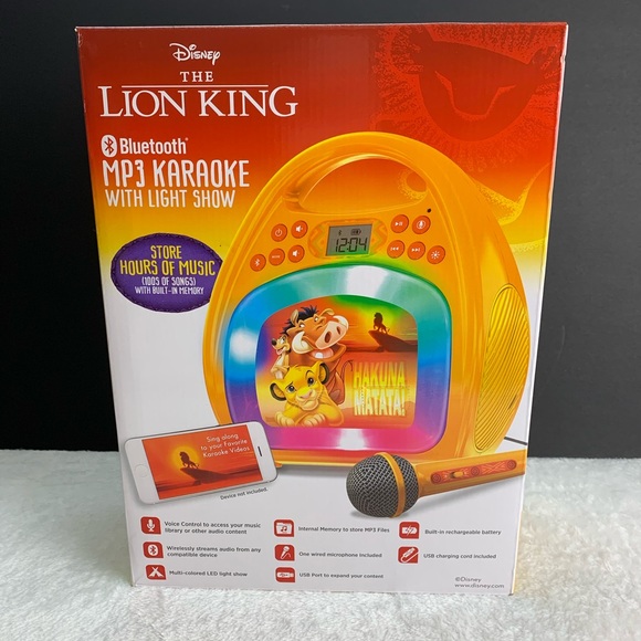 Disney Toys Disney Lion King Karaoke Machine Headphones Music